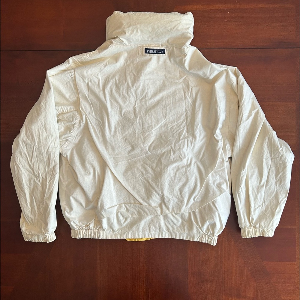 Vintage Nautica Men’s Medium-weight Reversible Rain Jacket with hooded collar - Picture 12 of 16